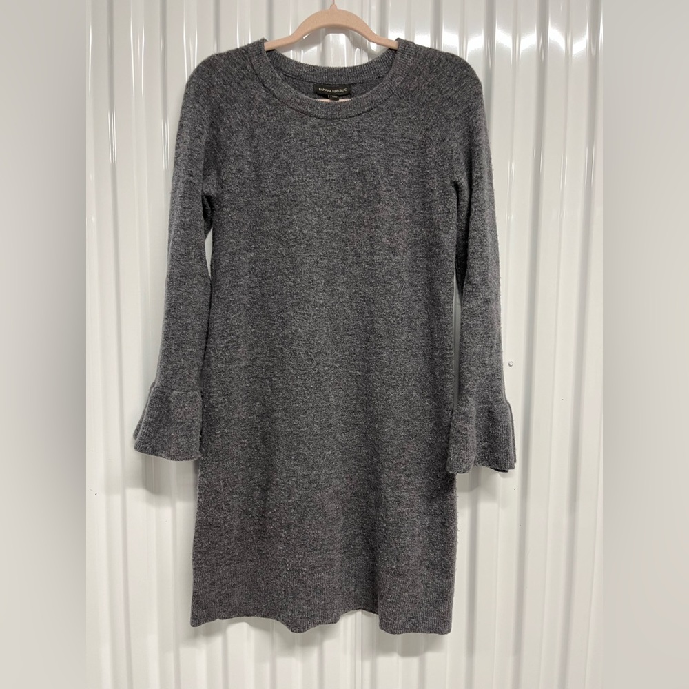 NEW Banana Republic Charcoal Gray Sweater Dress | Women's Size XS